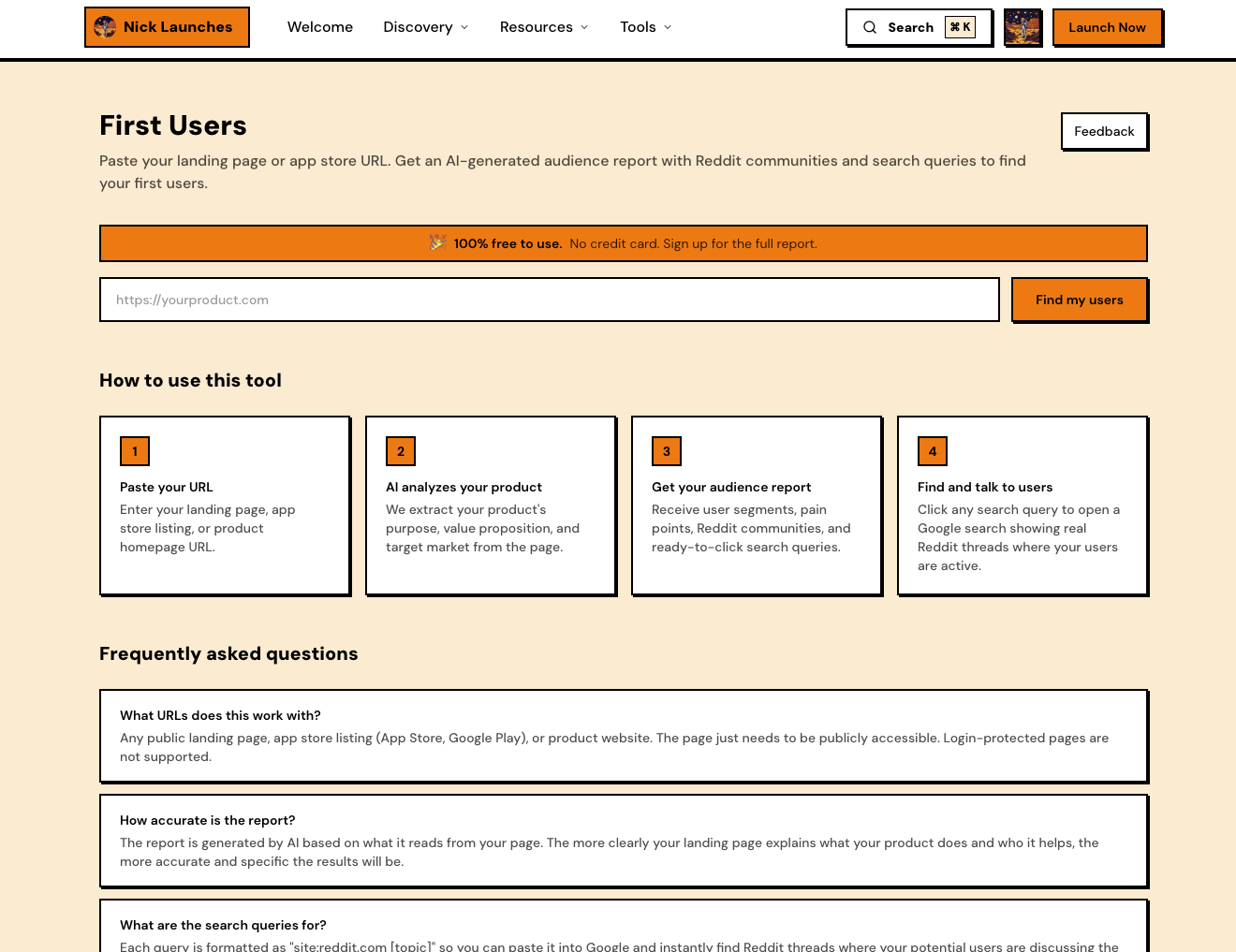Find Users tool surfacing likely submitters with caching and exportable reports